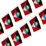 Guirlande drapeau antigua-et-barbuda en polyester à accrocher