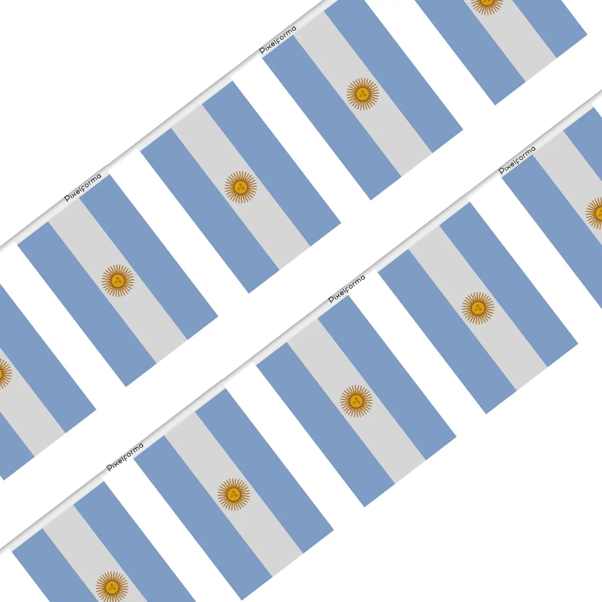 Guirlande drapeau argentine - pixelforma