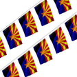 Guirlande drapeau arizona en polyester résistant à accrocher