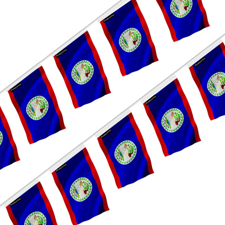 Guirlande drapeau belize polyester à accrocher festive