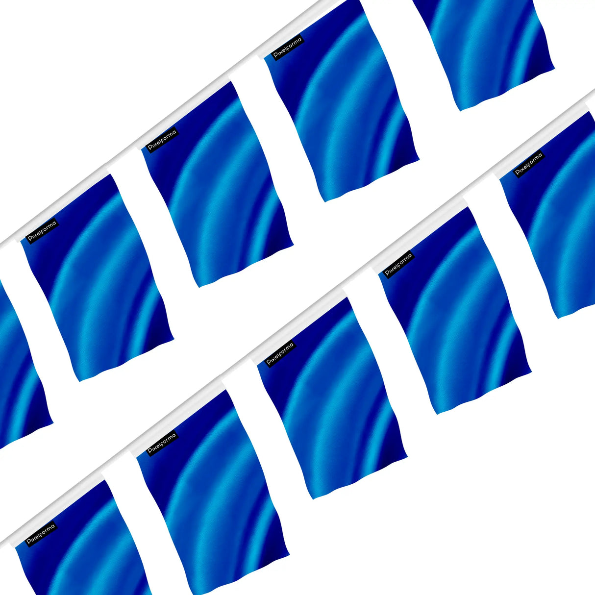 Guirlande drapeau bleu foncé france polyester à accrocher