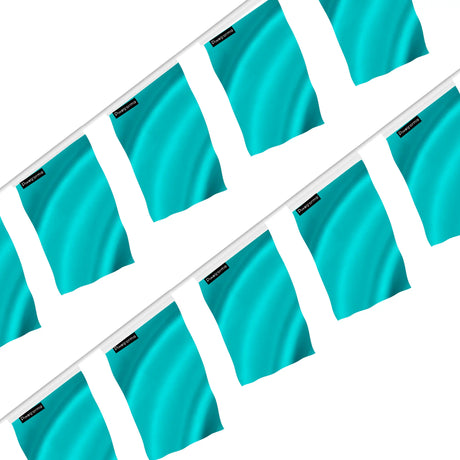 Guirlande drapeau bleu turquoise - pixelforma