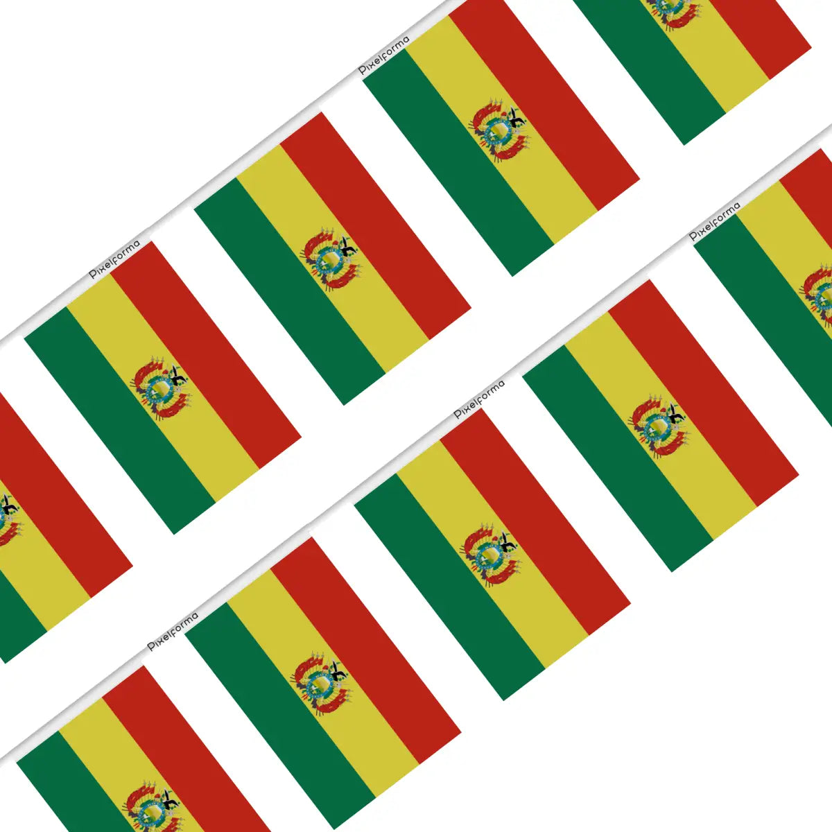 Guirlande Drapeau Bolivie en Polyester - Pixelforma 