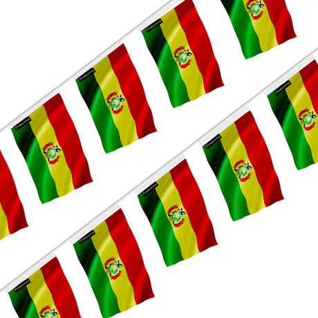 Guirlande drapeau bolivie en polyester à accrocher