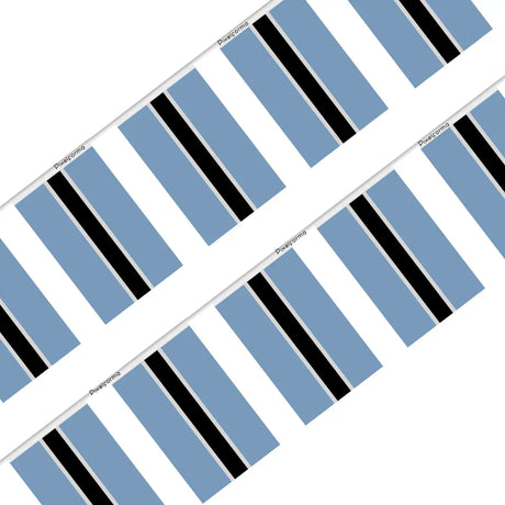 Guirlande Drapeau Botswana en Polyester - Pixelforma 