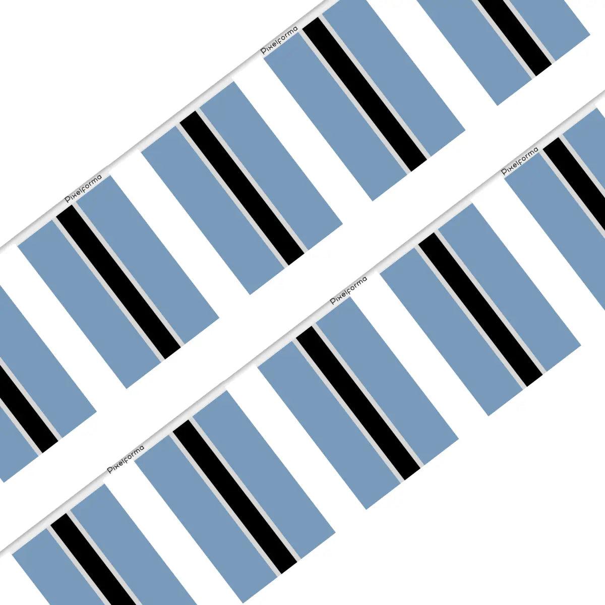 Guirlande drapeau botswana - pixelforma