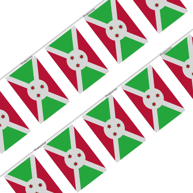 Guirlande Drapeau Burundi en Polyester - Pixelforma 