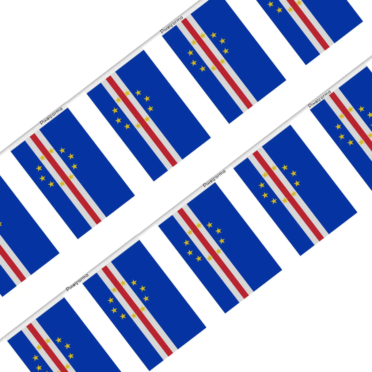 Guirlande drapeau cap-vert - pixelforma