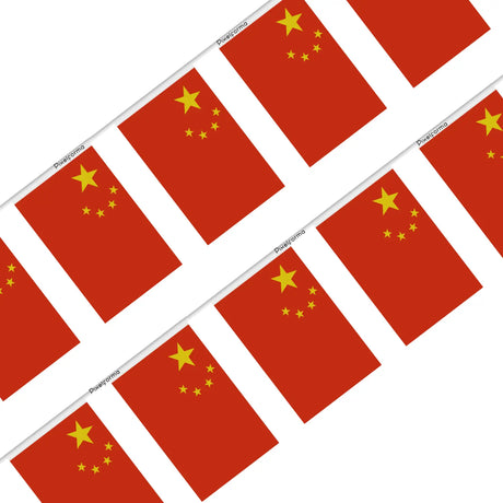 Guirlande drapeau chine en polyester - pixelforma