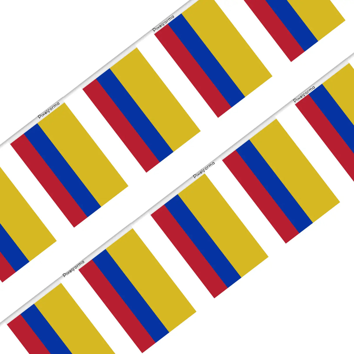 Guirlande drapeau colombie - pixelforma
