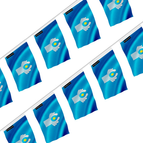 Guirlande drapeau communauté des états indépendants - pixelforma