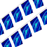 Guirlande drapeau communauté du pacifique polyester résistant