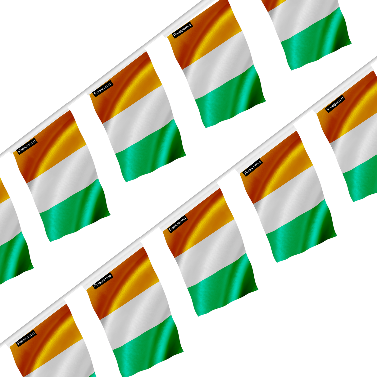 Guirlande drapeau côte d’ivoire - pixelforma