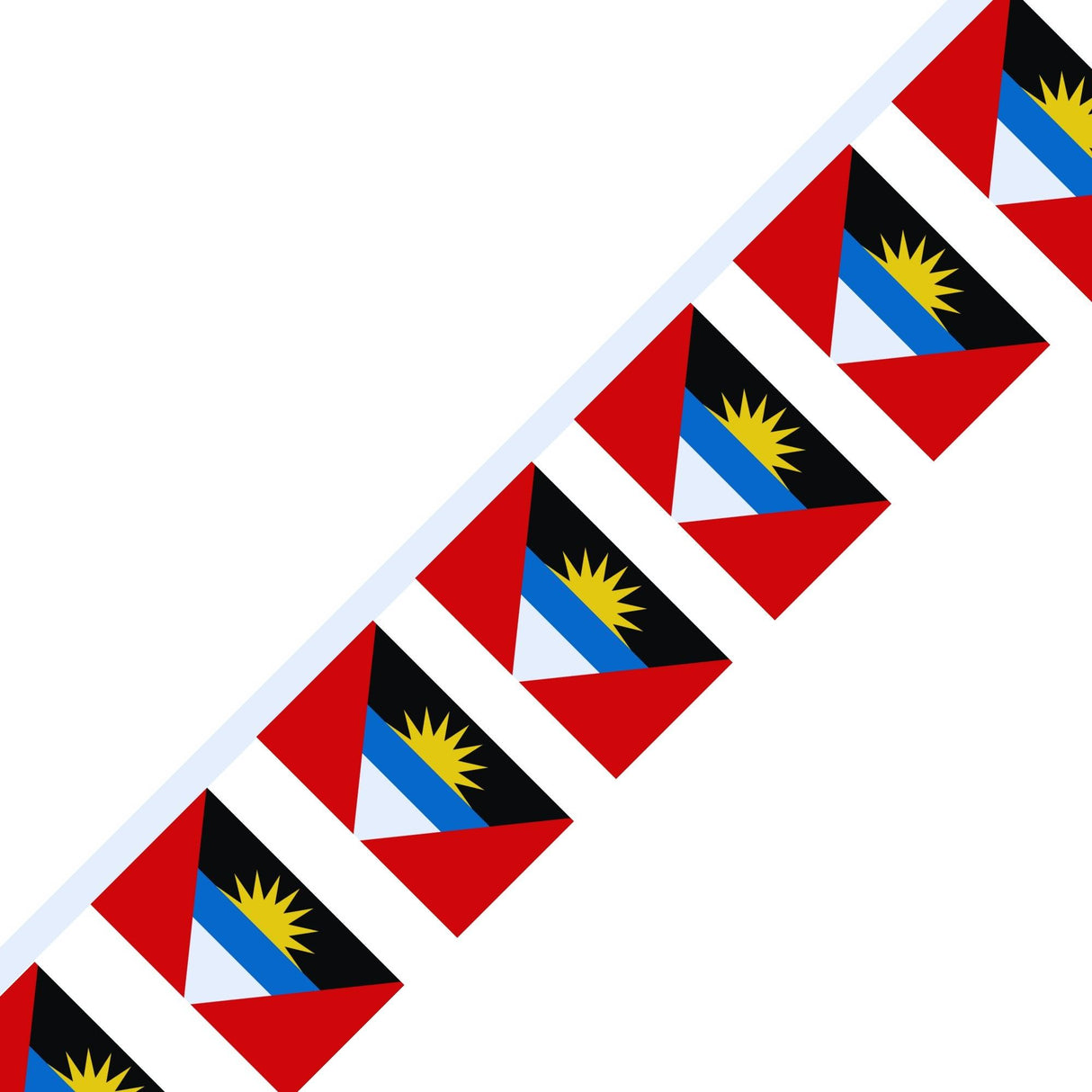 Guirlande Drapeau d'Antigua-et-Barbuda en plusieurs tailles - Pixelforma