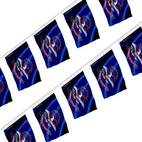Guirlande drapeau dakota du nord en polyester résistant