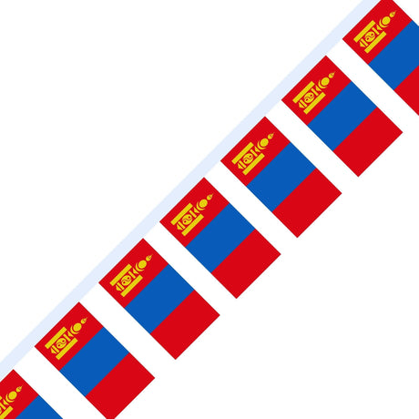 Guirlande Drapeau de la Mongolie en plusieurs tailles - Pixelforma