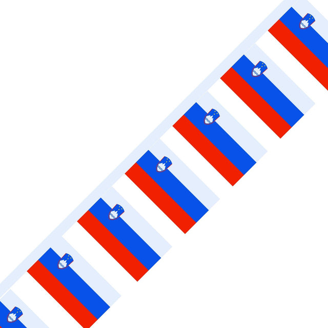 Guirlande Drapeau de la Slovénie en plusieurs tailles - Pixelforma