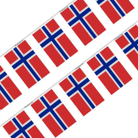 Guirlande drapeau de norvège - pixelforma