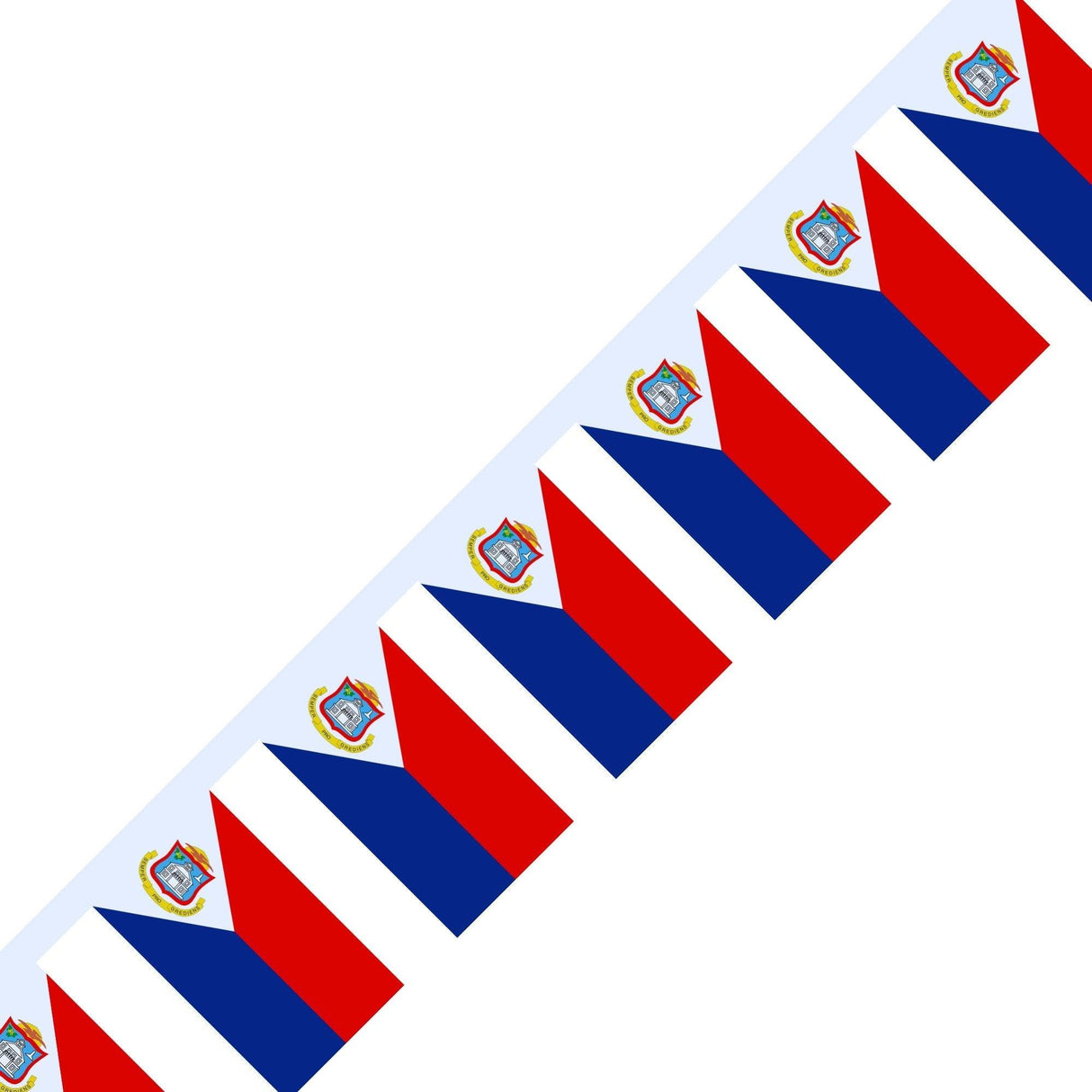 Guirlande Drapeau de Saint-Martin en plusieurs tailles - Pixelforma