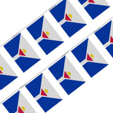 Guirlande Drapeau de Saint-Martin en Polyester - Pixelforma 