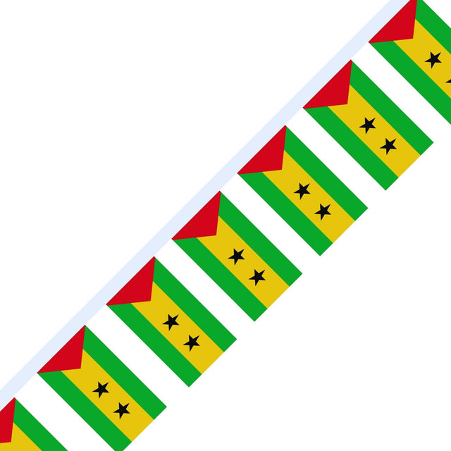 Guirlande Drapeau de Sao Tomé-et-Principe en plusieurs tailles - Pixelforma