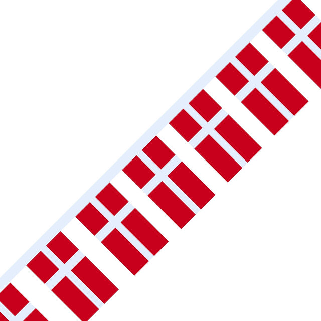 Guirlande Drapeau du Danemark en plusieurs tailles - Pixelforma