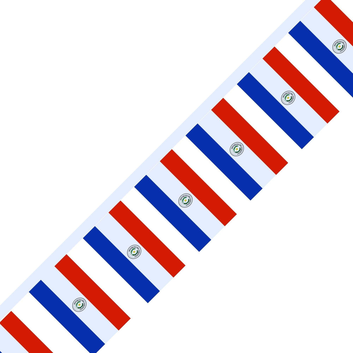 Guirlande Drapeau du Paraguay en plusieurs tailles - Pixelforma