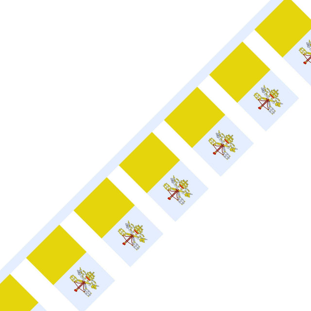 Guirlande Drapeau du Vatican en plusieurs tailles - Pixelforma