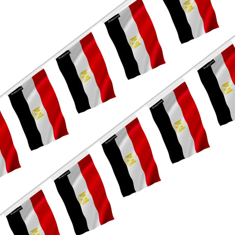 Guirlande drapeau égypte en polyester à accrocher