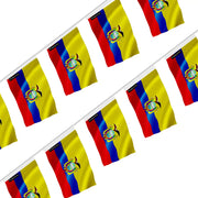 Guirlande drapeau équateur en polyester à accrocher
