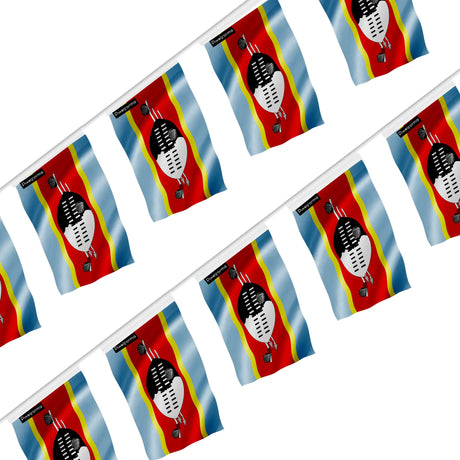 Guirlande drapeau eswatini polyester à suspendre événement