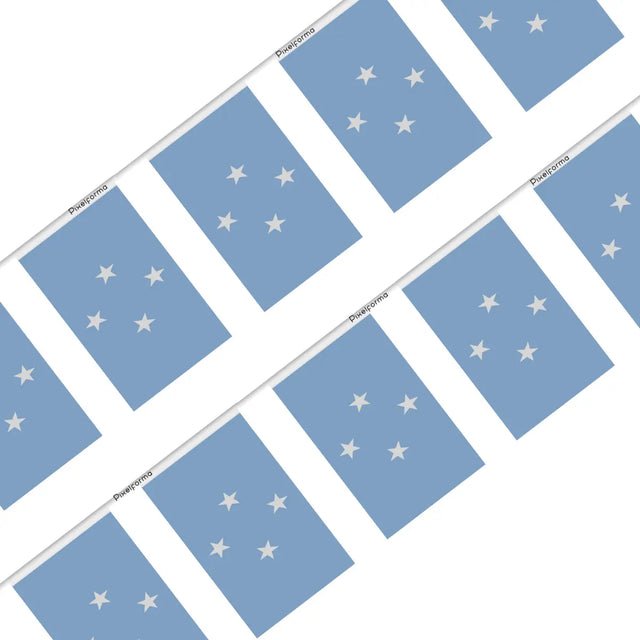 Guirlande Drapeau États fédérés de Micronésie en Polyester - Pixelforma 