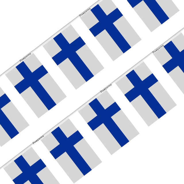 Guirlande Drapeau Finlande en Polyester - Pixelforma 