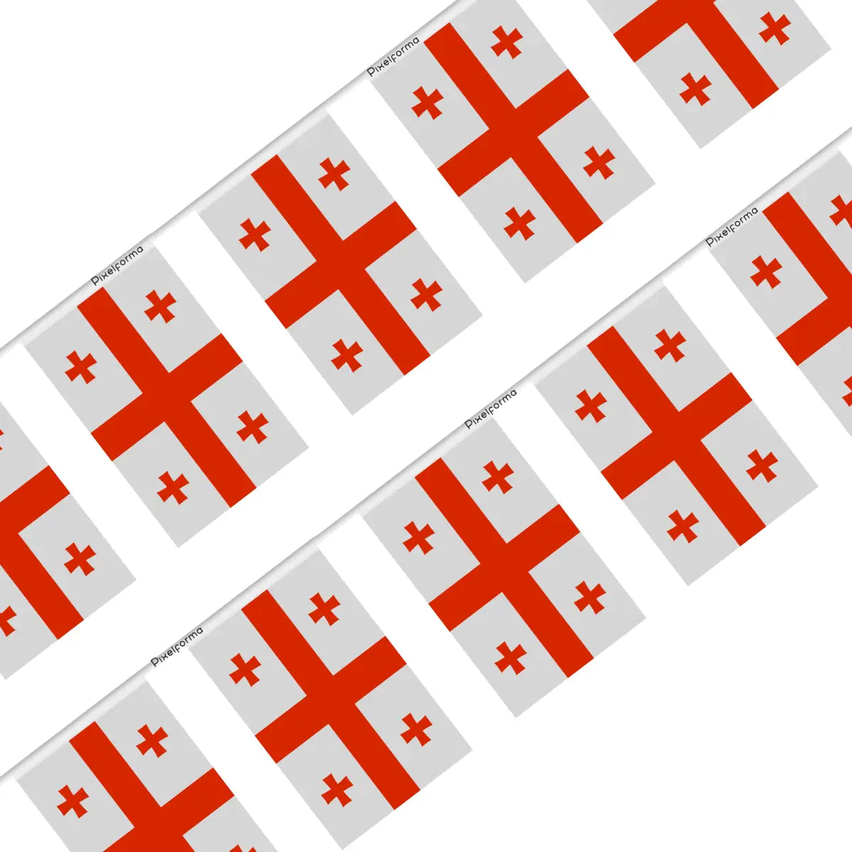 Guirlande drapeau géorgie - pixelforma