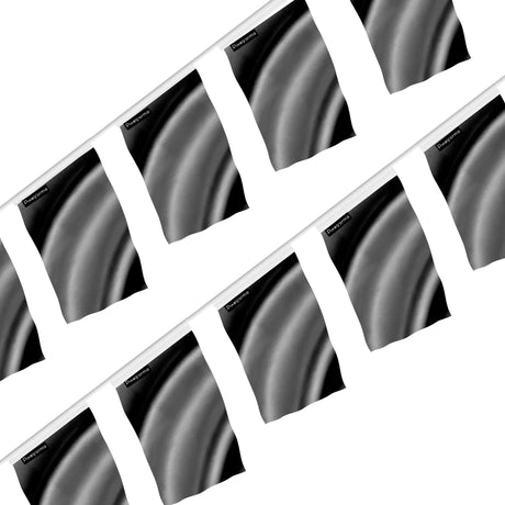 Guirlande drapeau gris noir - pixelforma