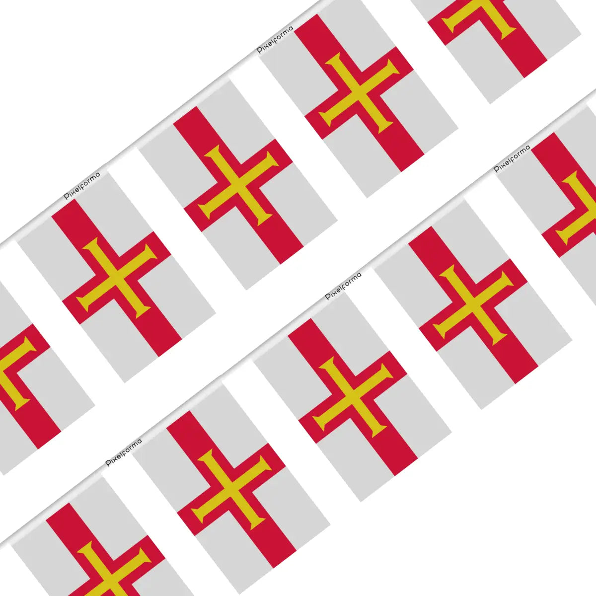 Guirlande drapeau guernesey - pixelforma
