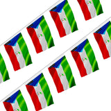 Guirlande drapeau guinée équatoriale en polyester à suspendre