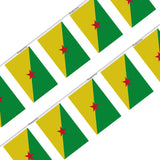 Guirlande Drapeau Guyane en Polyester - Pixelforma 