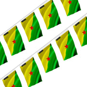 Guirlande drapeau guyane en polyester à accrocher