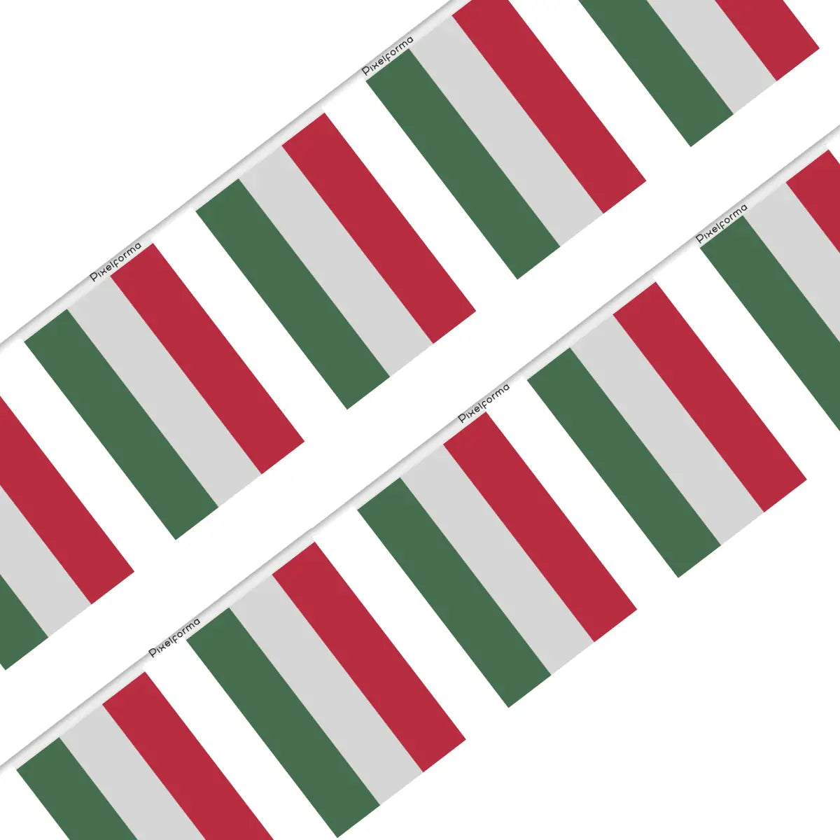 Guirlande drapeau hongrie - pixelforma