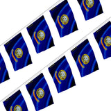 Guirlande drapeau idaho en polyester résistant à accrocher