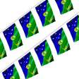 Guirlande drapeau île christmas polyester à accrocher