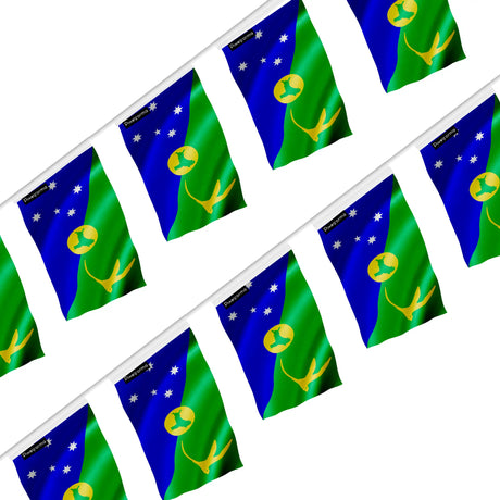 Guirlande drapeau île christmas polyester à accrocher