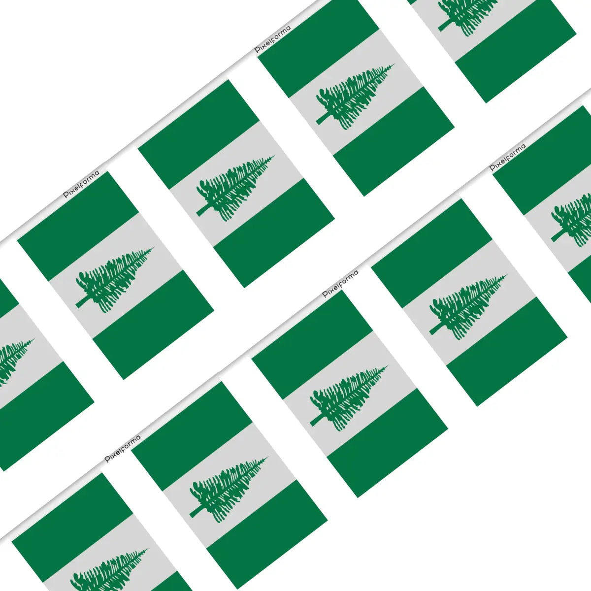 Guirlande drapeau île norfolk - pixelforma