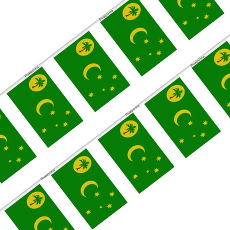 Guirlande drapeau îles cocos - pixelforma