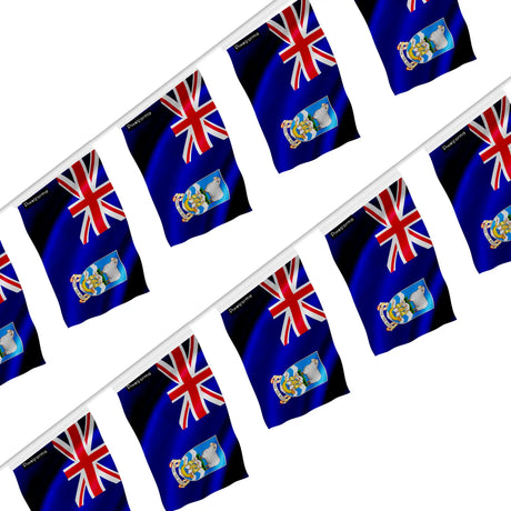 Guirlande drapeau îles malouines en polyester à suspendre