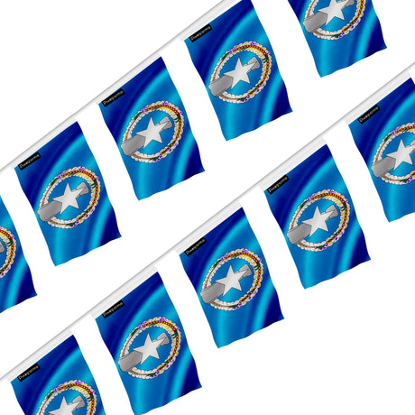Guirlande drapeau îles mariannes polyester à accrocher