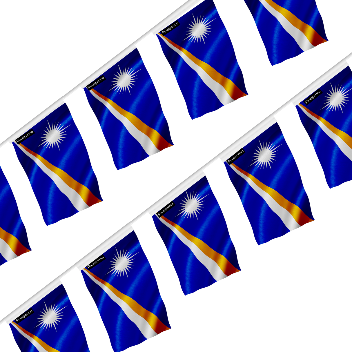 Guirlande drapeau îles marshall - pixelforma