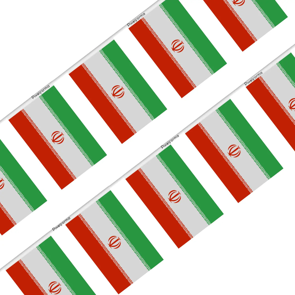 Guirlande drapeau iran en polyester - pixelforma