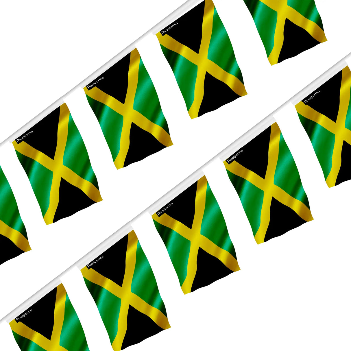 Guirlande drapeau jamaïque en polyester à suspendre